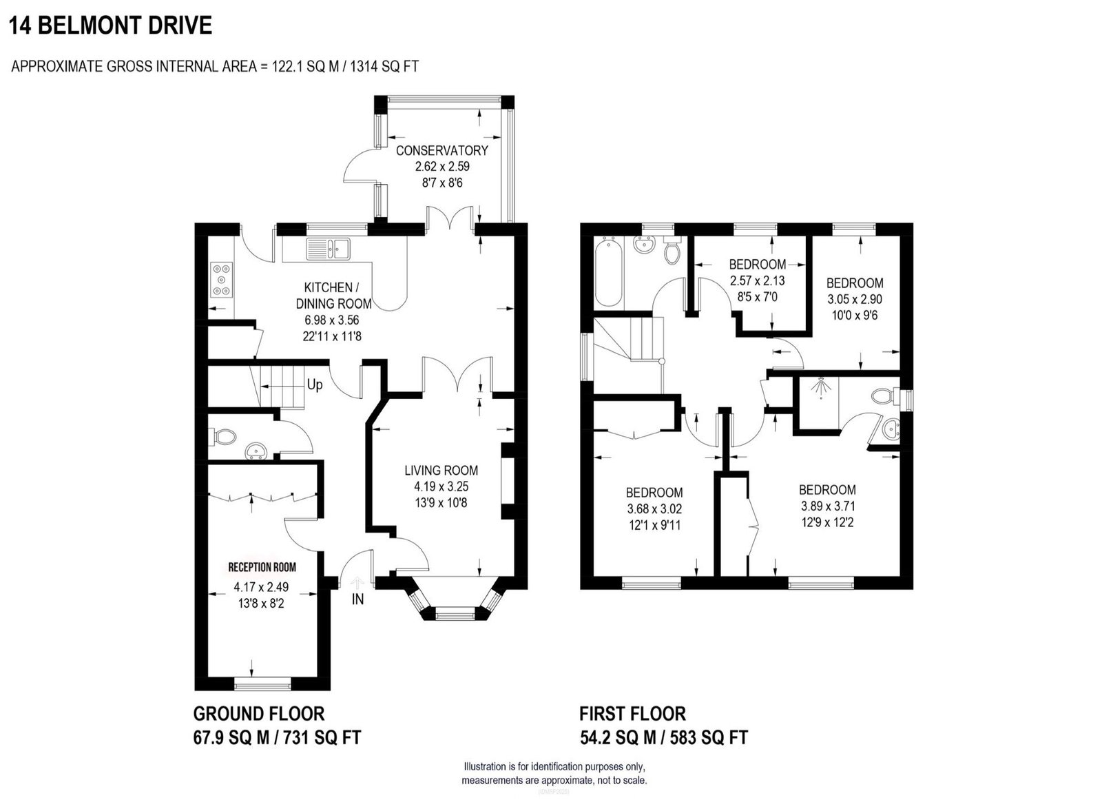 14, Belmont Drive, Sheffield floorplan
