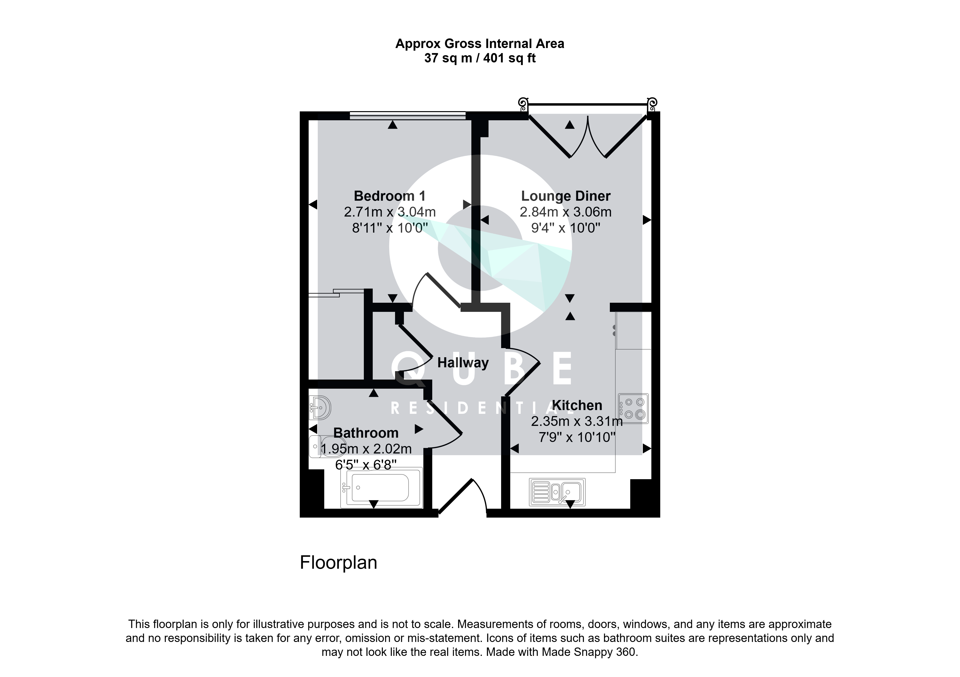 219, Poets Place, Liverpool floorplan
