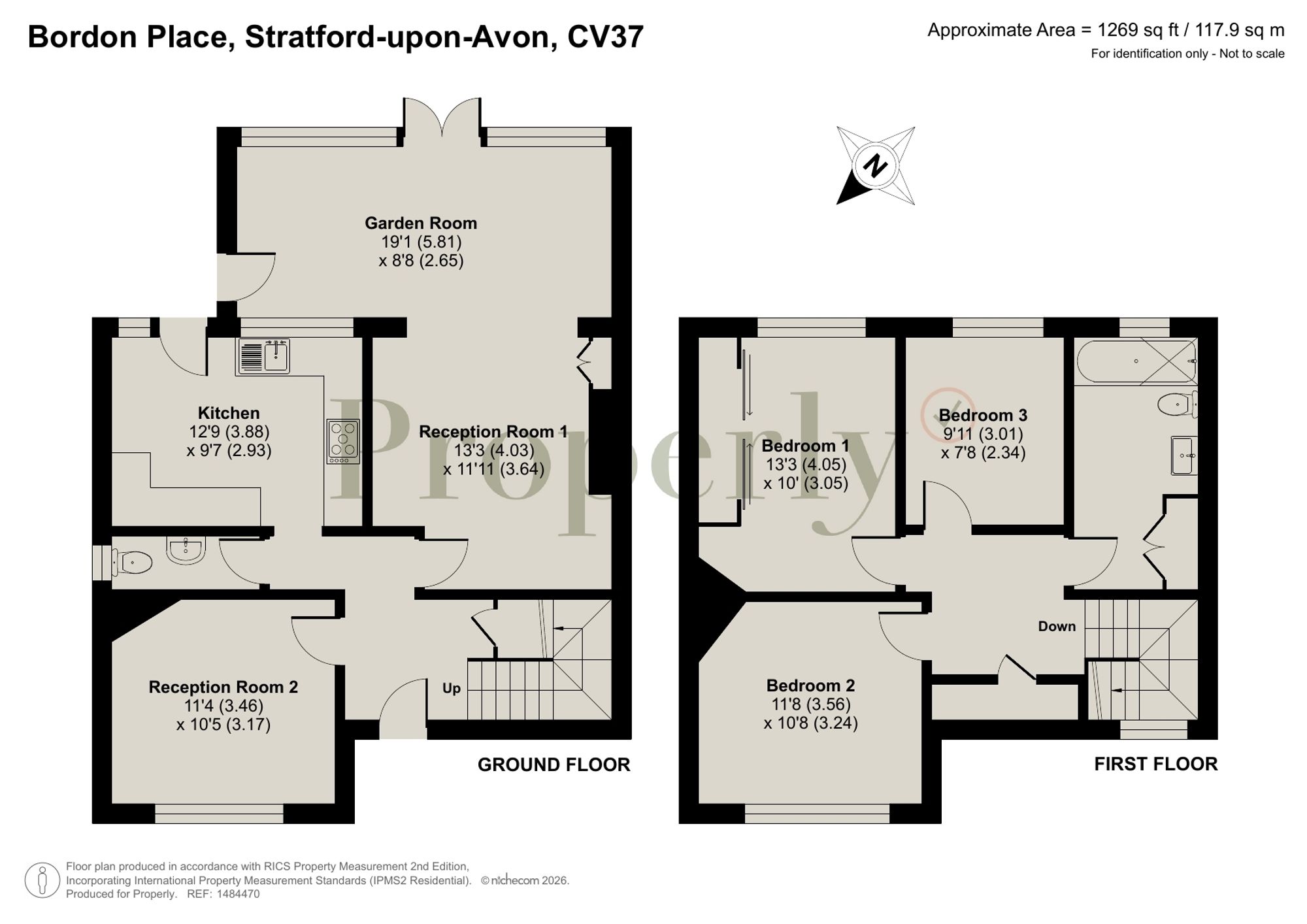25 Bordon Place, Stratford-Upon-Avon floorplan