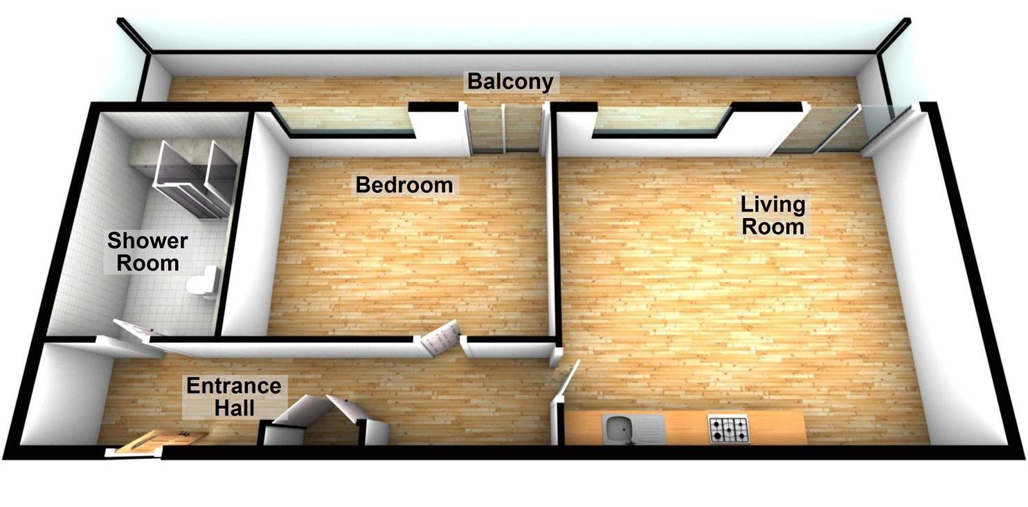 1 Bedrooms Flat to rent in Panorama Apartements, 2 Harefield Road, Uxbridge UB8