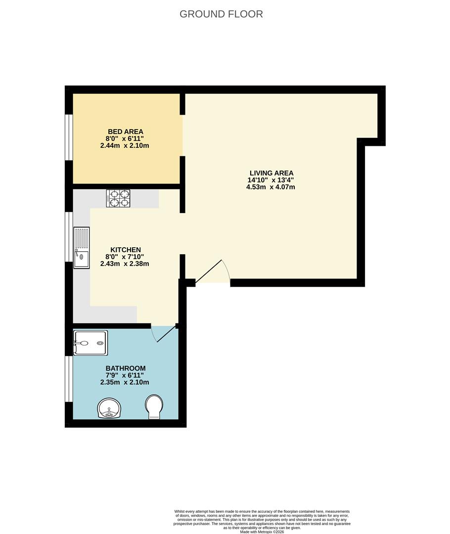 Flat 1, 24, Enys Road, Eastbourne floorplan