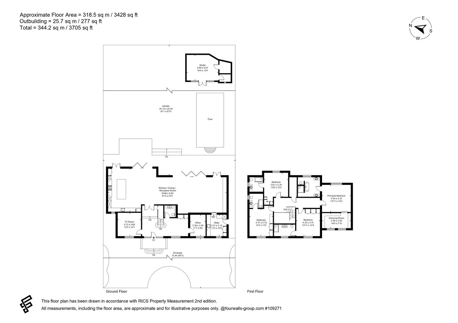 Bel-Air, California Lane, Bushey floorplan