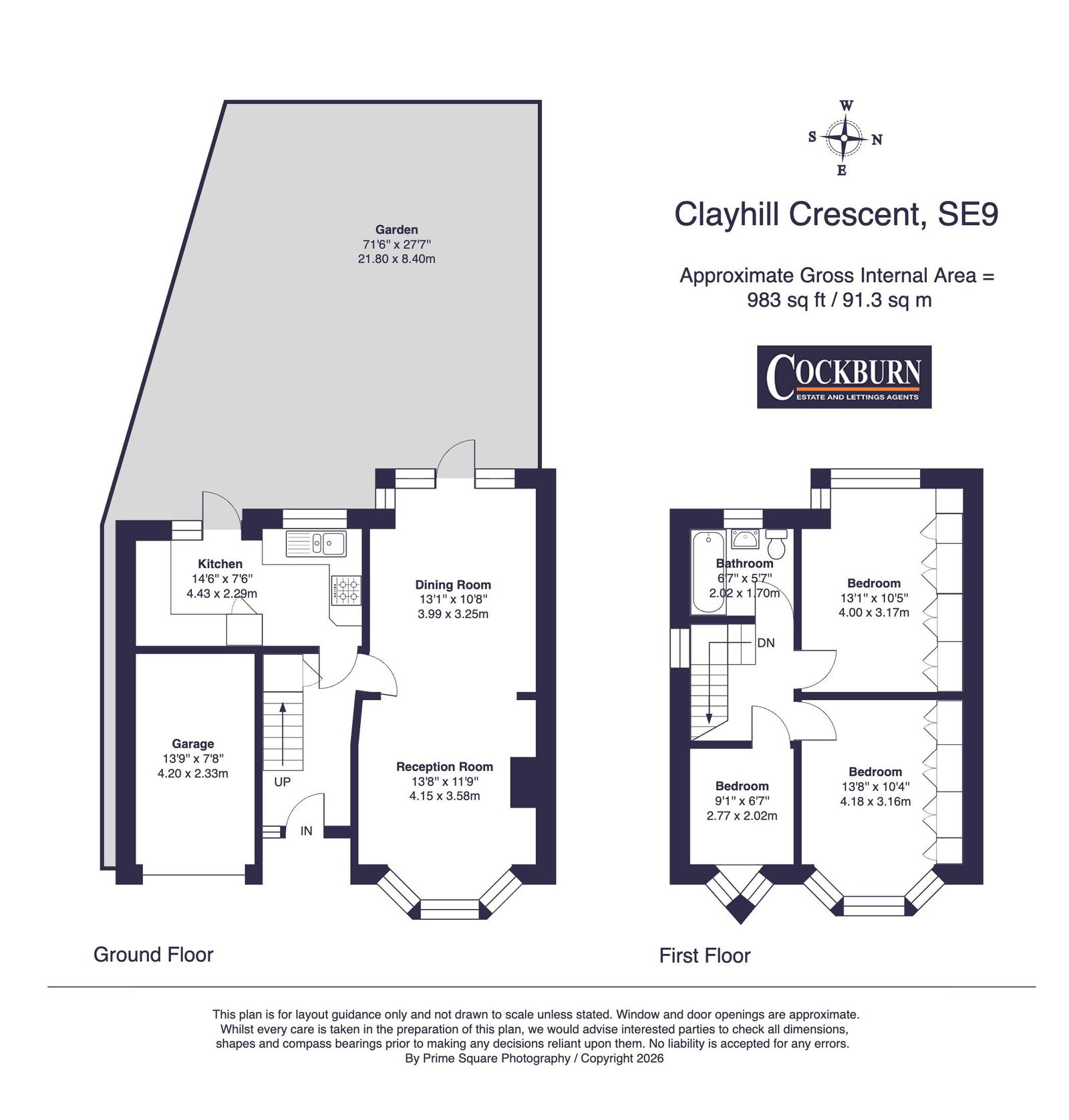 61, Clayhill Crescent, London floorplan