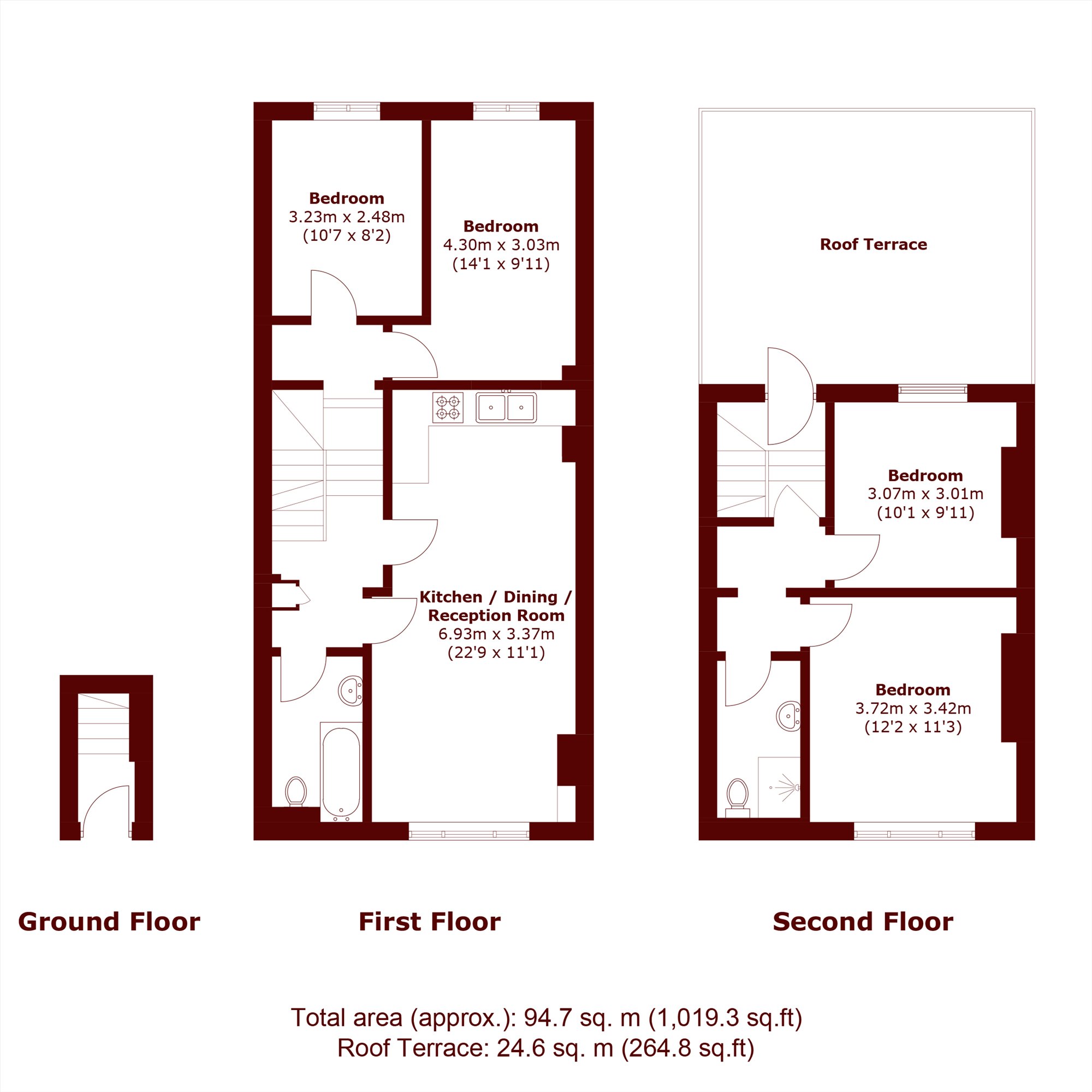 348A, Coldharbour Lane, London floorplan