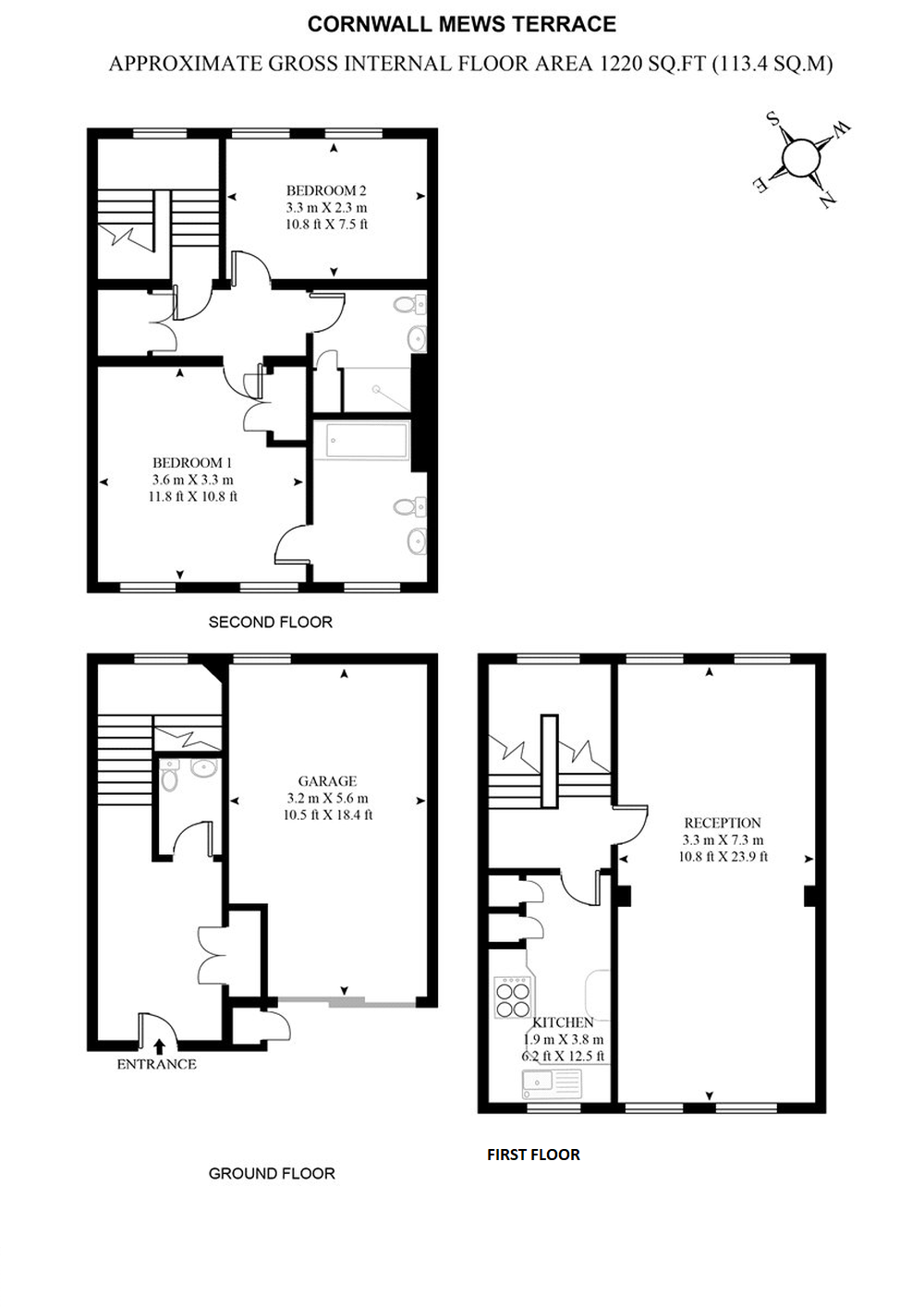 42, Cornwall Terrace Mews, London floorplan