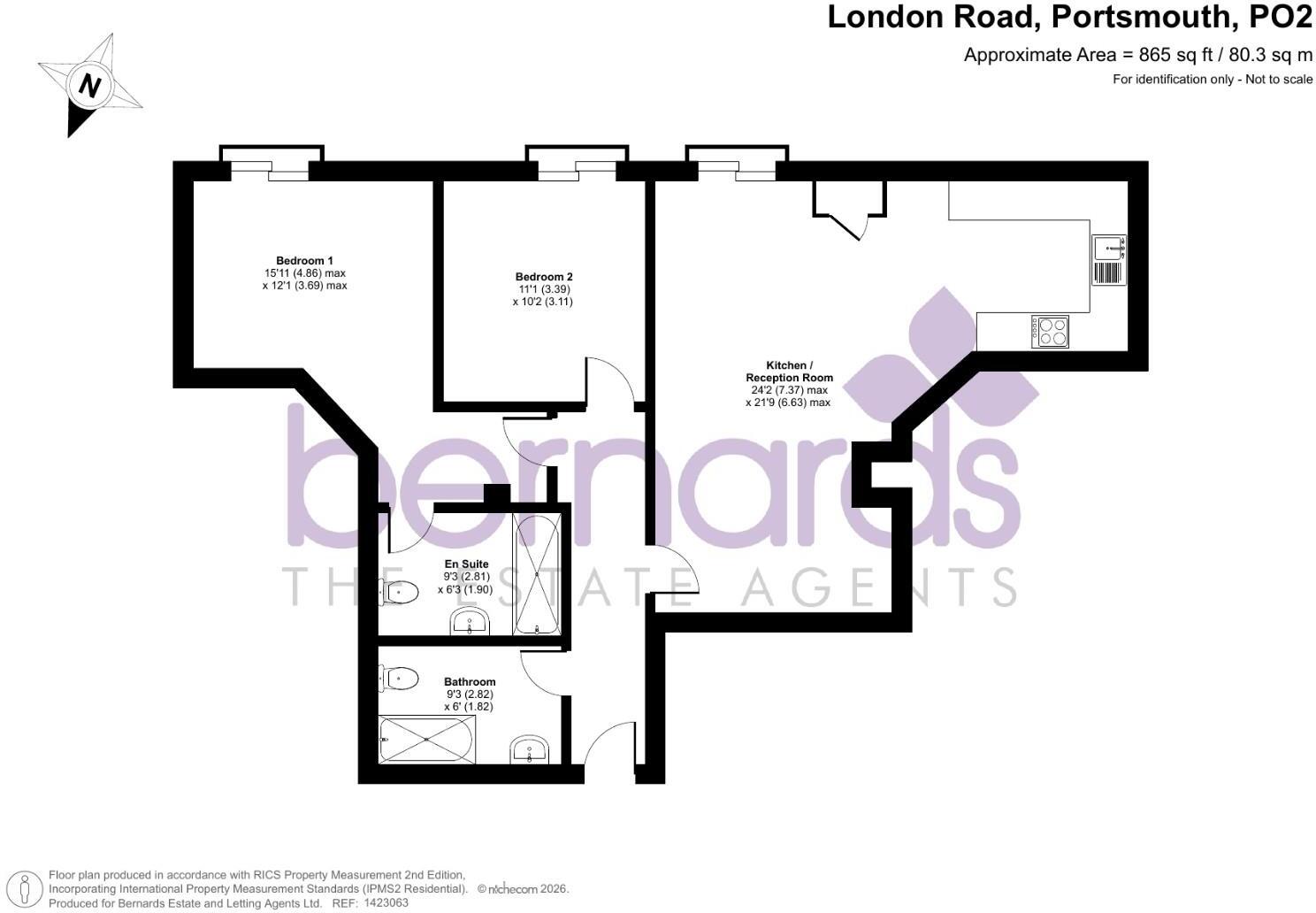 Flat 29 - 373, London Road, Portsmouth floorplan