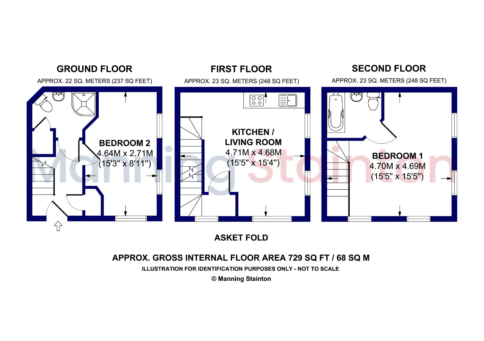 18, Asket Fold, West Yorkshire floorplan