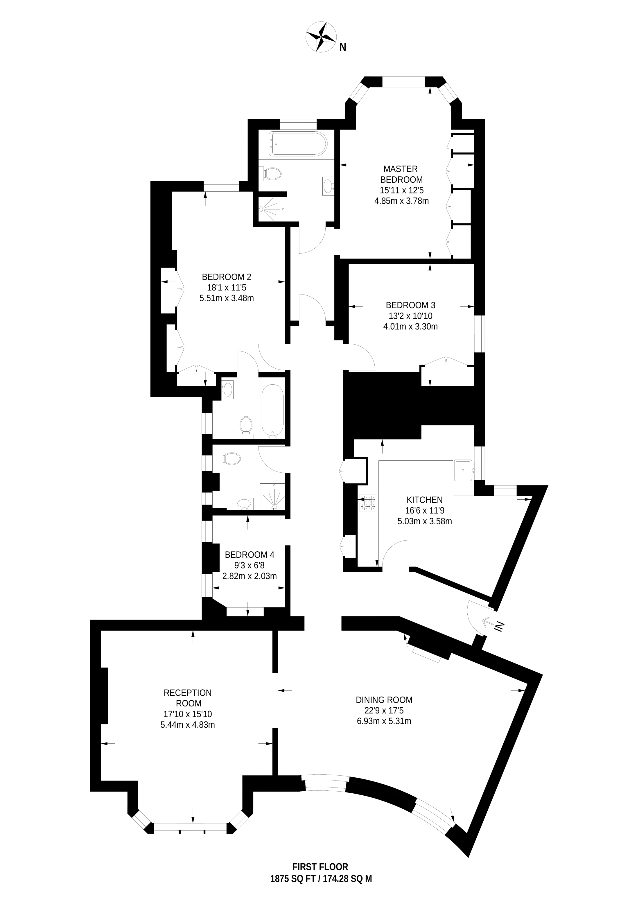 4 Bedrooms Flat to rent in Iverna Court, Kensington W8