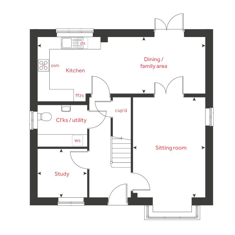Sandy Lane, Northampton floorplan
