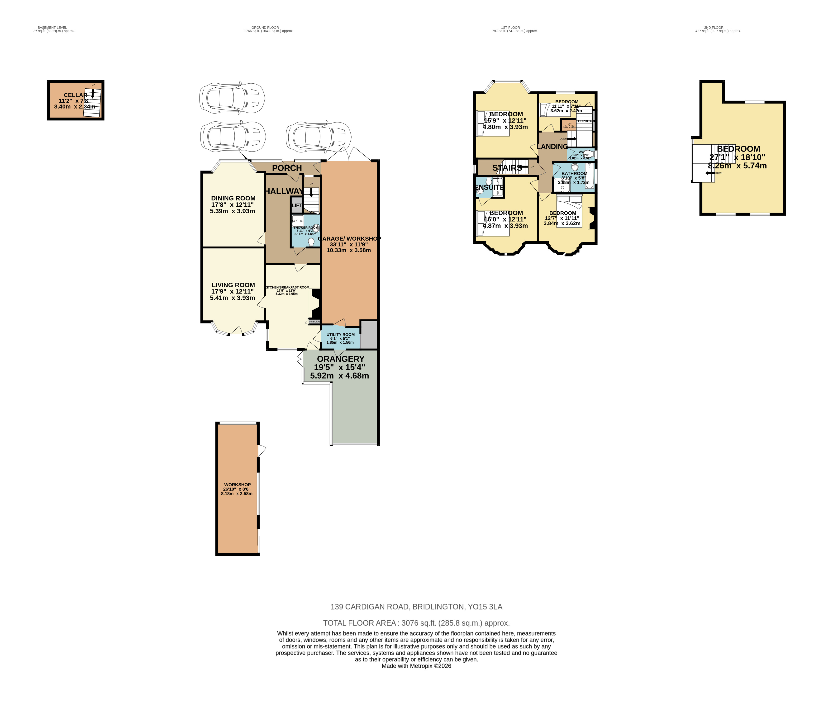 139, Cardigan Road, East Riding of Yorkshire floorplan