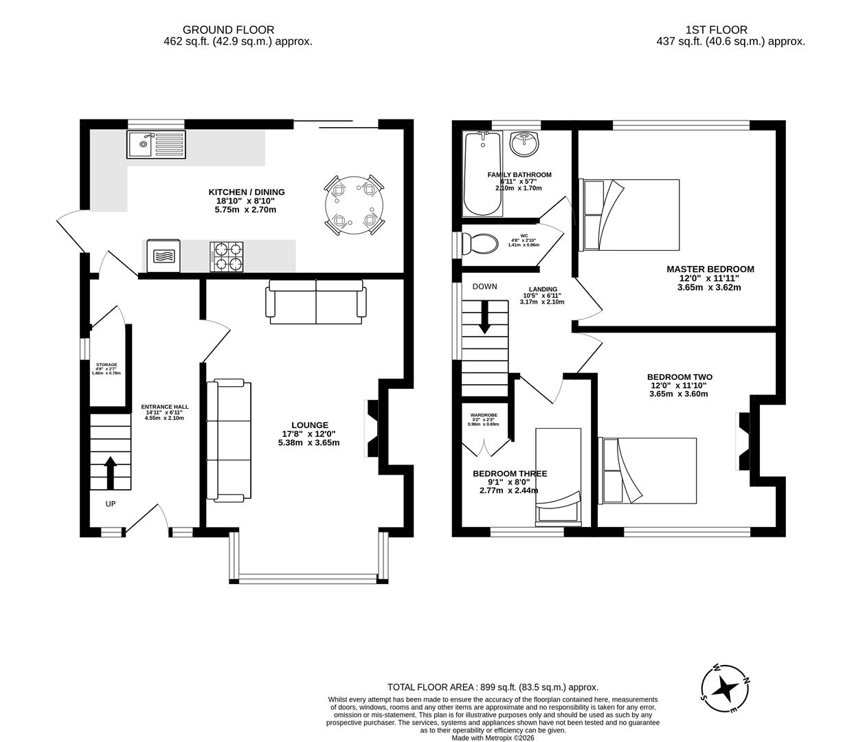 7, Guildford Avenue, Chorley floorplan