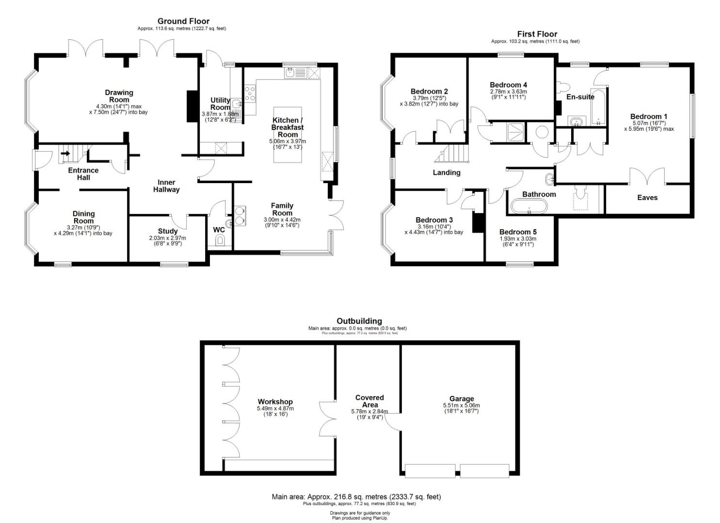 The Old Farmhouse, Manor Road, Little Shelford, Cambridge floorplan