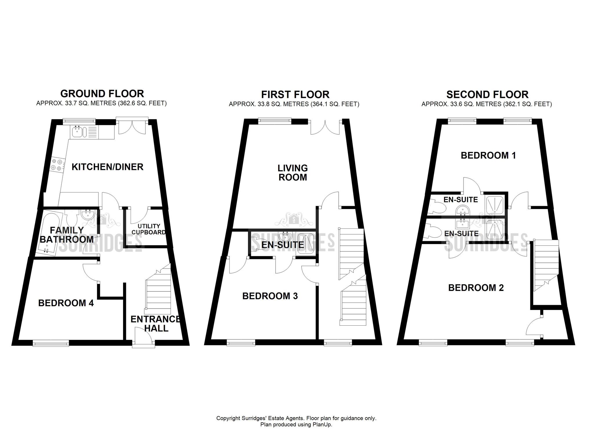 4 Bedrooms Terraced house for sale in Long Beach View, Eastbourne BN23