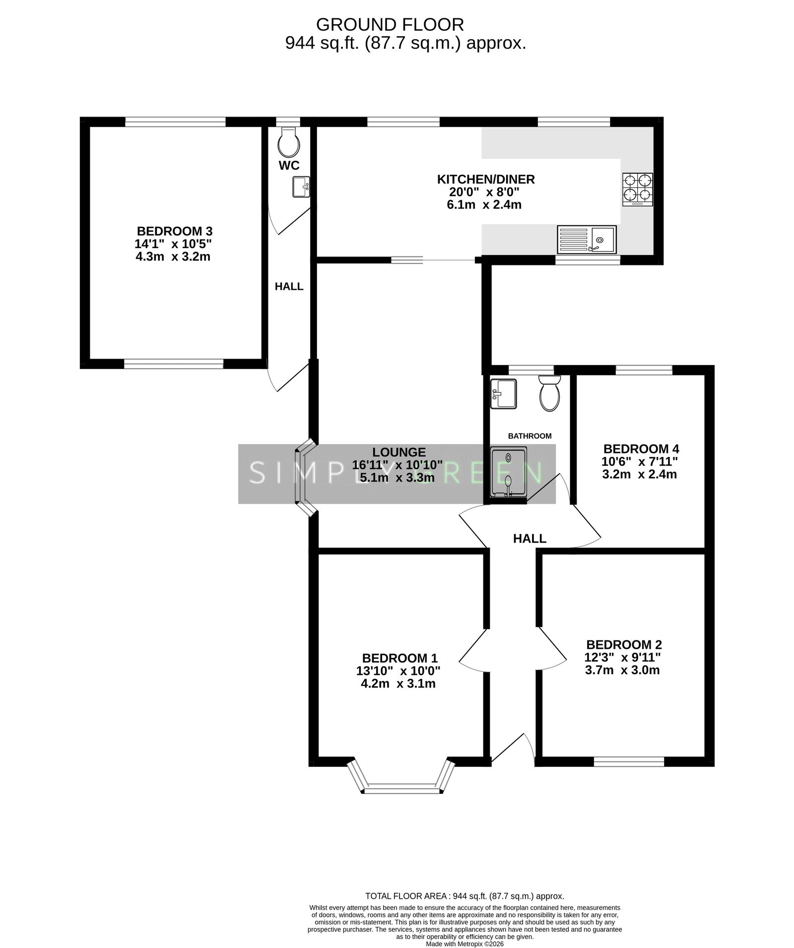 Blenheim, New Park Crescent, Newton Abbot floorplan
