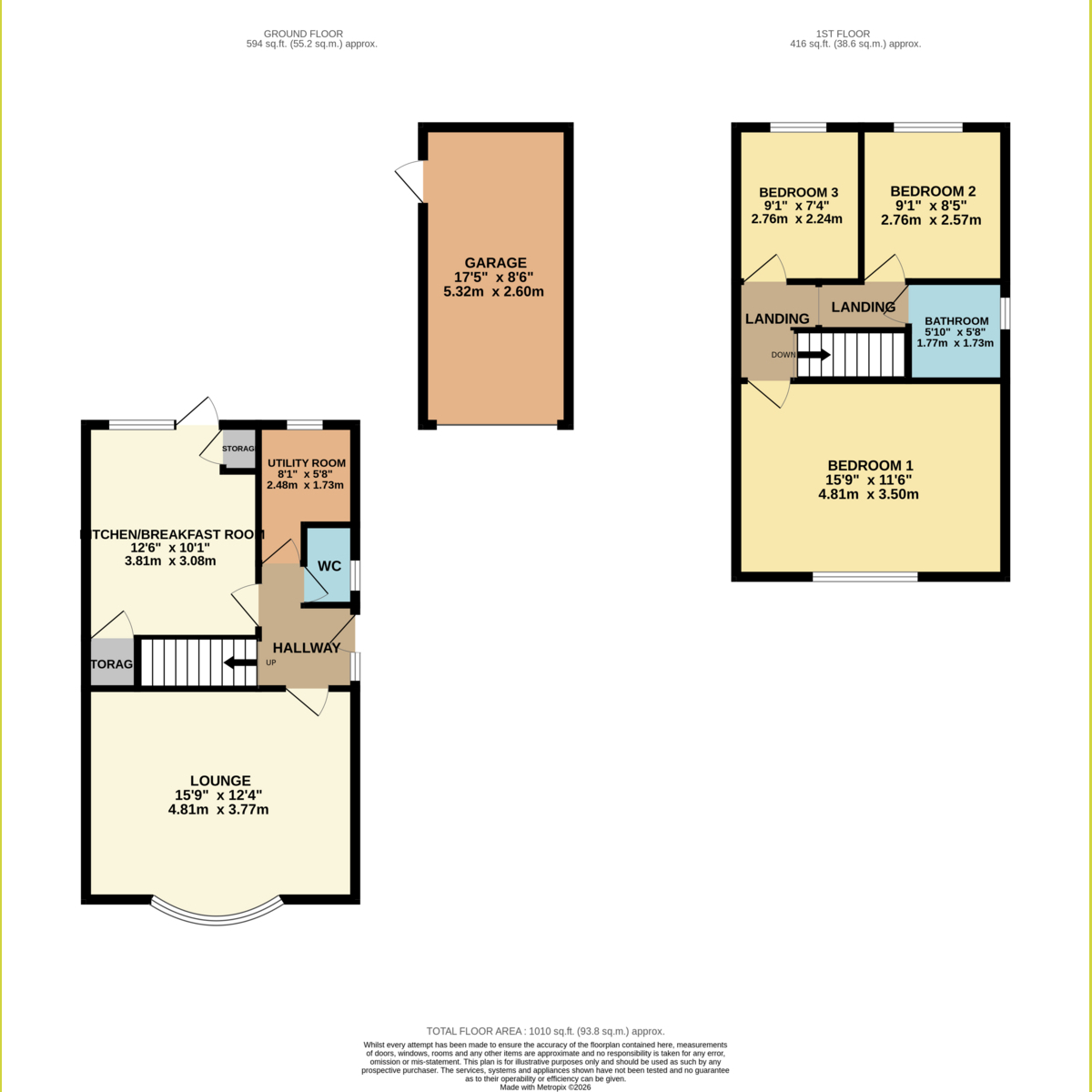 40 Parklands, Rochford, Essex floorplan