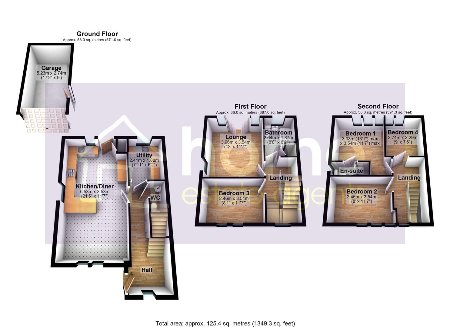 8, Wimberry Close, Oldham floorplan