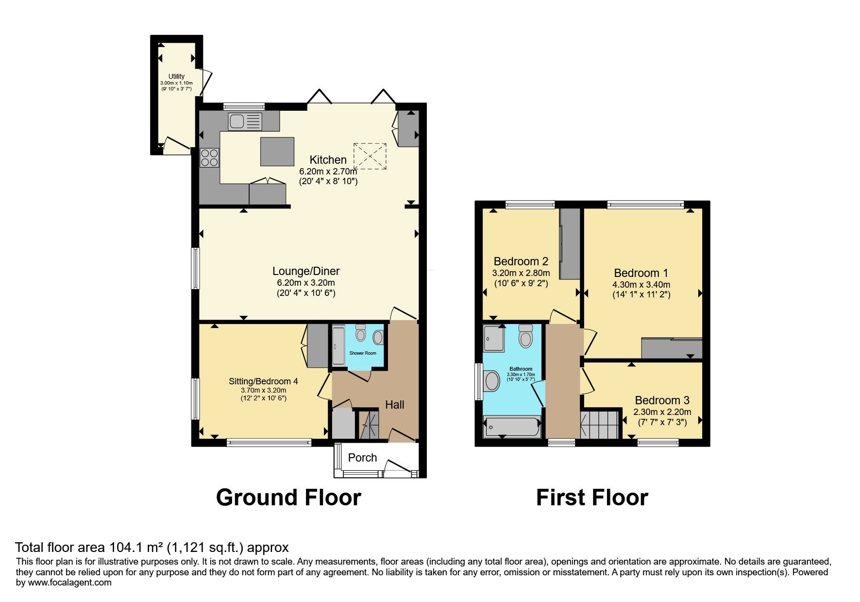 88, The Gossamers, Watford floorplan