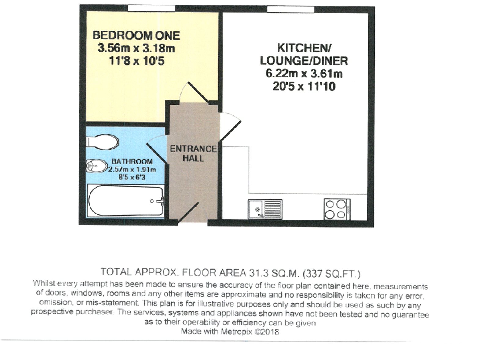 1 Bedrooms Flat for sale in Bonham Way, Northfleet, Kent DA11