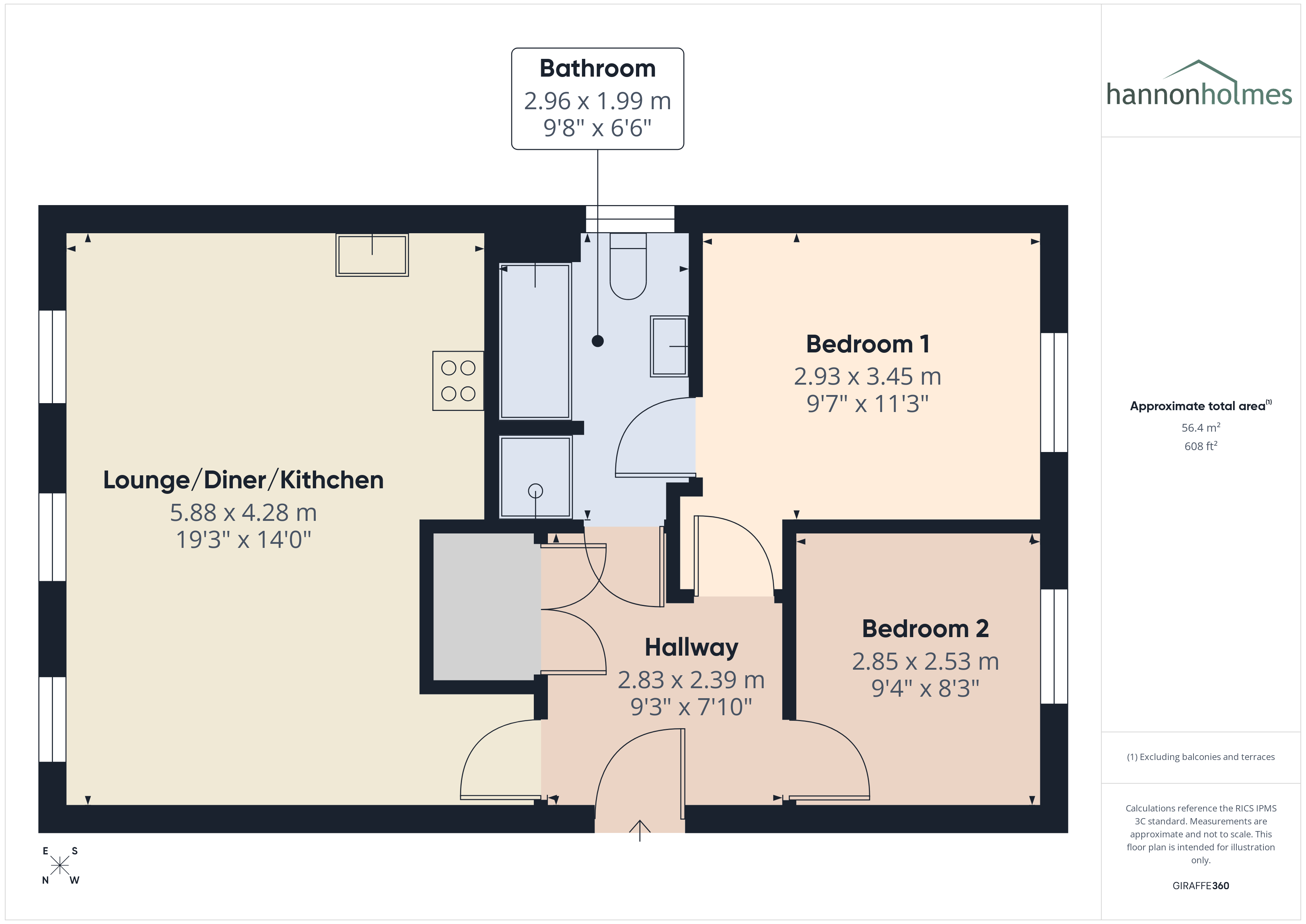 12, Selside Court, Manchester floorplan