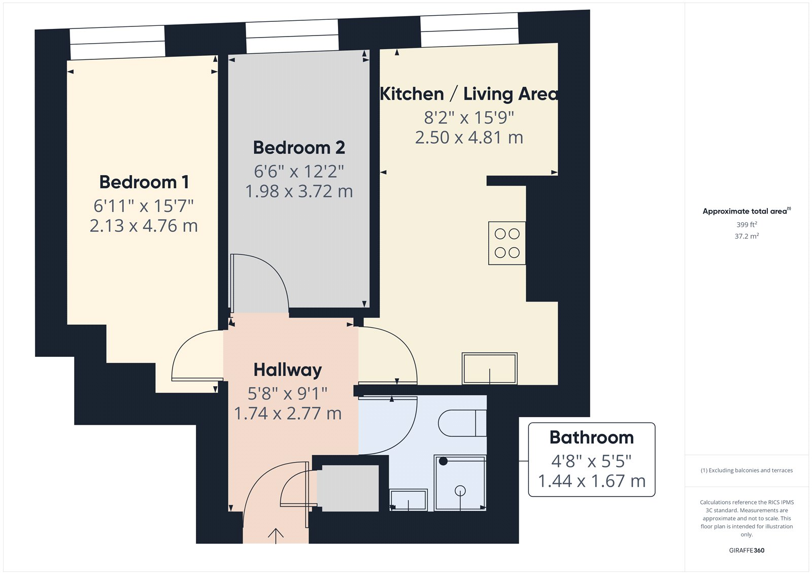 4, Airedale House, Bradford floorplan