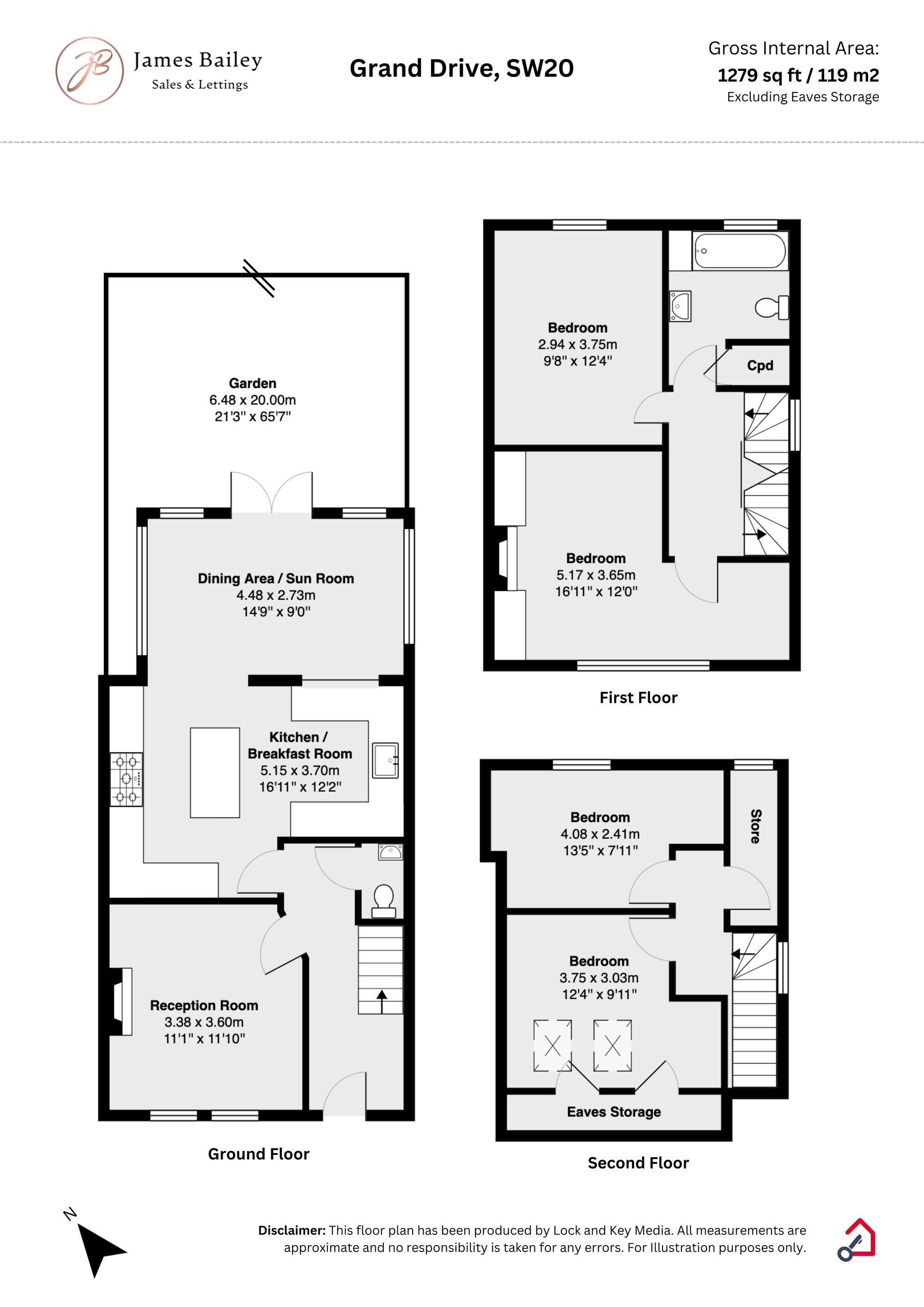 202 Grand Drive, London floorplan