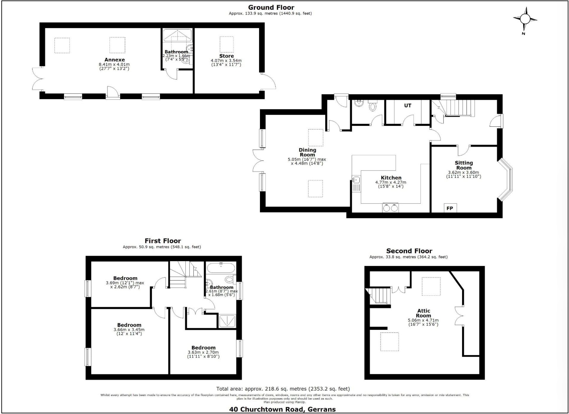 Rockpool, 40 Churchtown Road, Portscatho floorplan