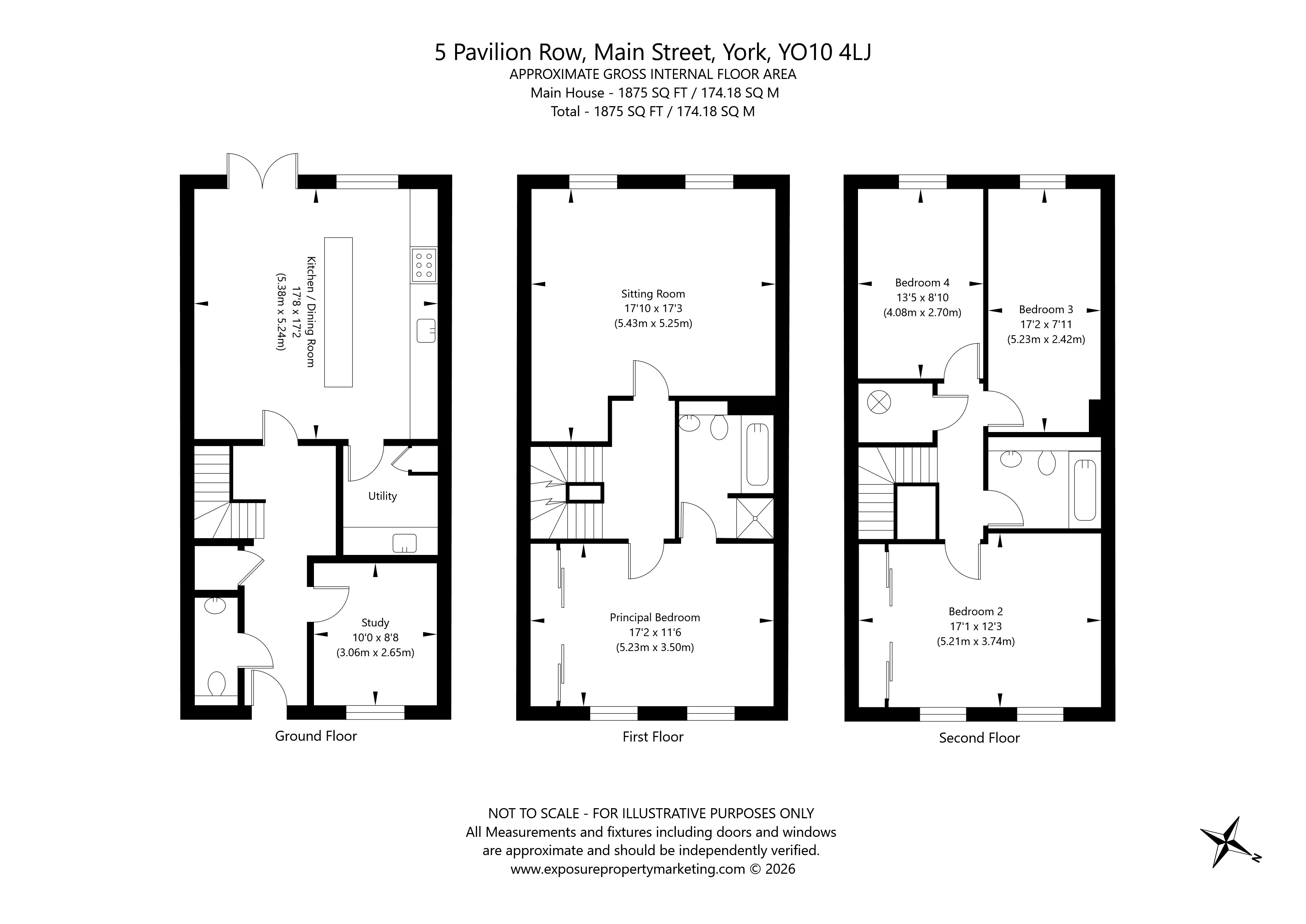 5, Pavilion Row, Fulford floorplan