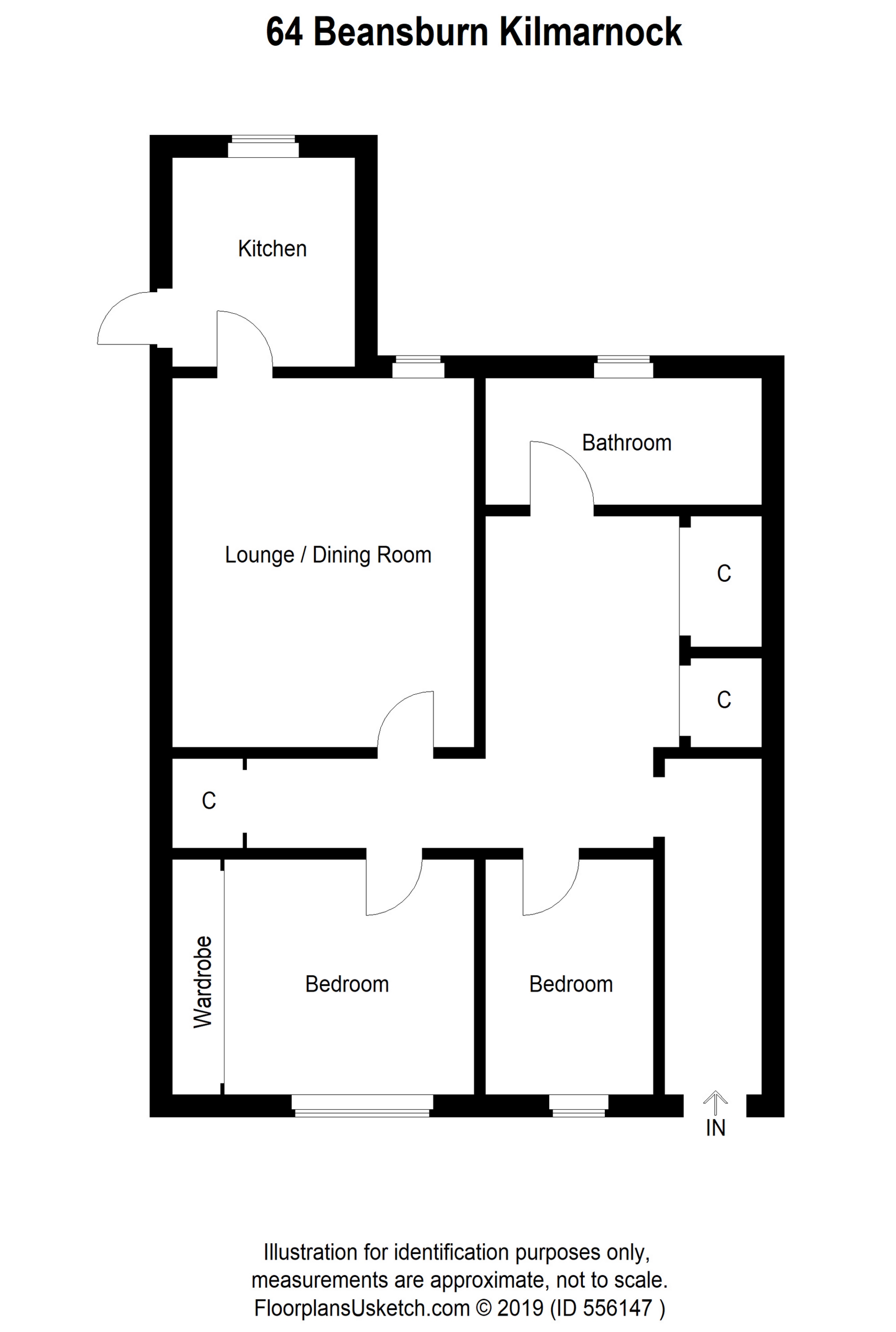 2 Bedrooms Flat for sale in Beansburn, Kilmarnock KA3