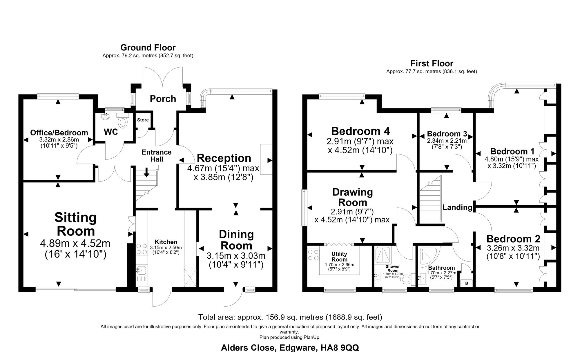 14 Alders Close, Edgware floorplan