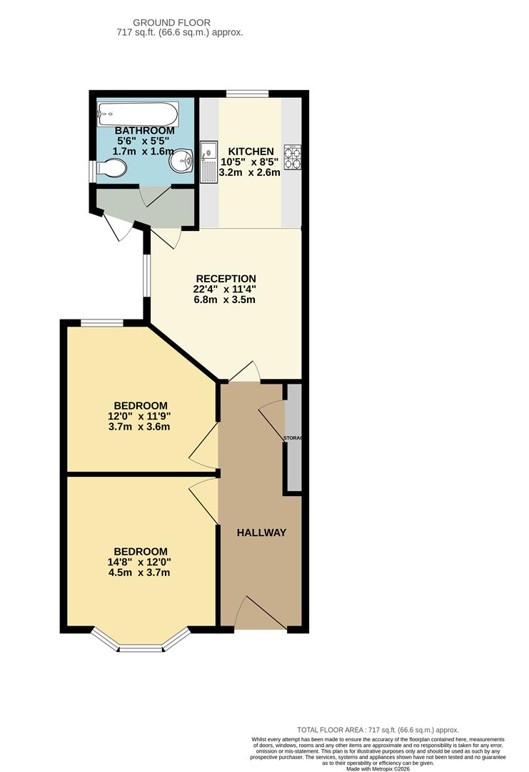 72, Brunswick Road, Leyton floorplan