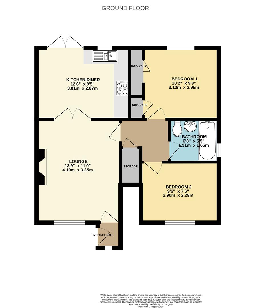 2 Bartons Court, Dunleys Hill, Hook floorplan