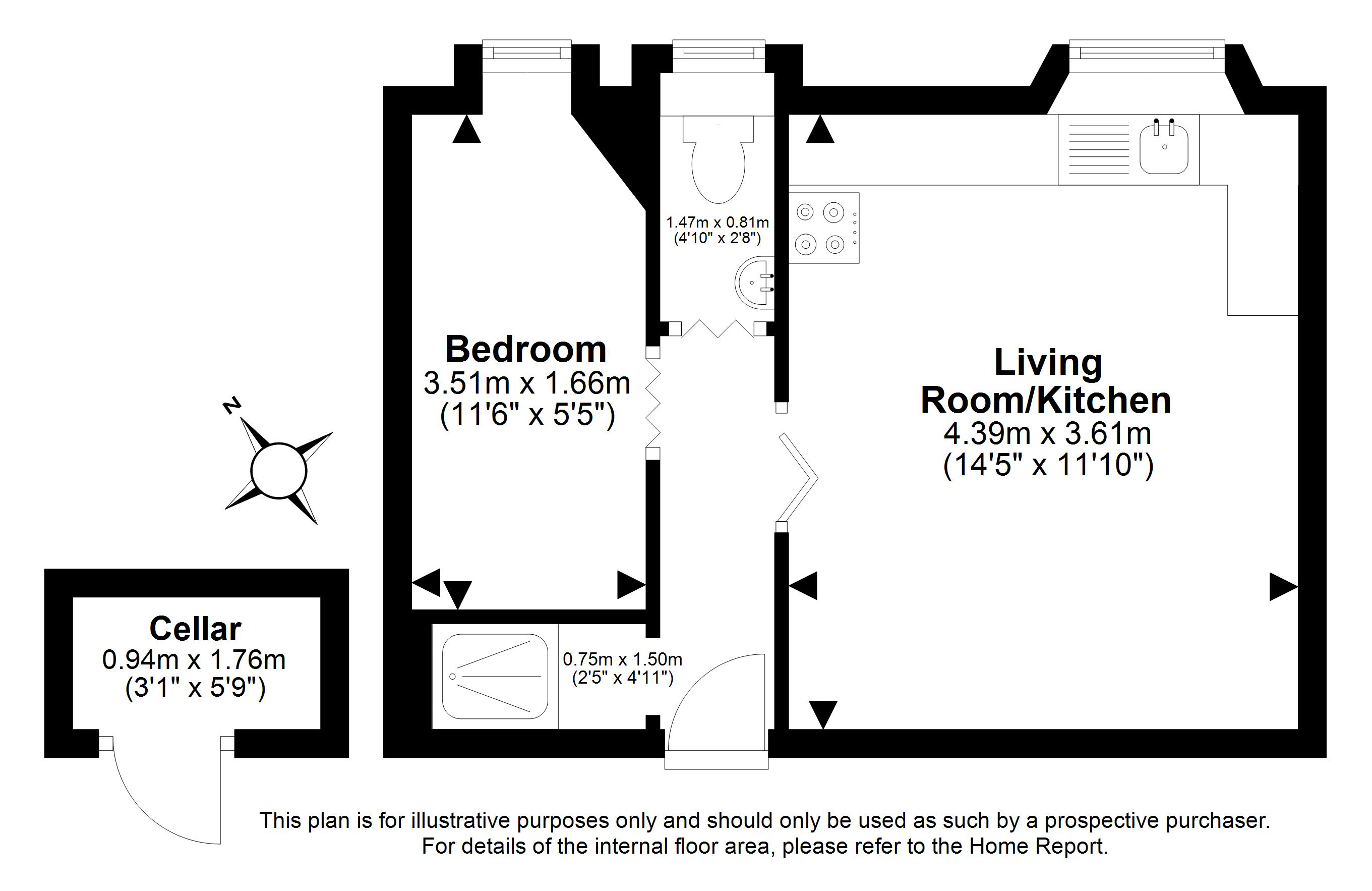 20/1, Edina Place, Edinburgh floorplan