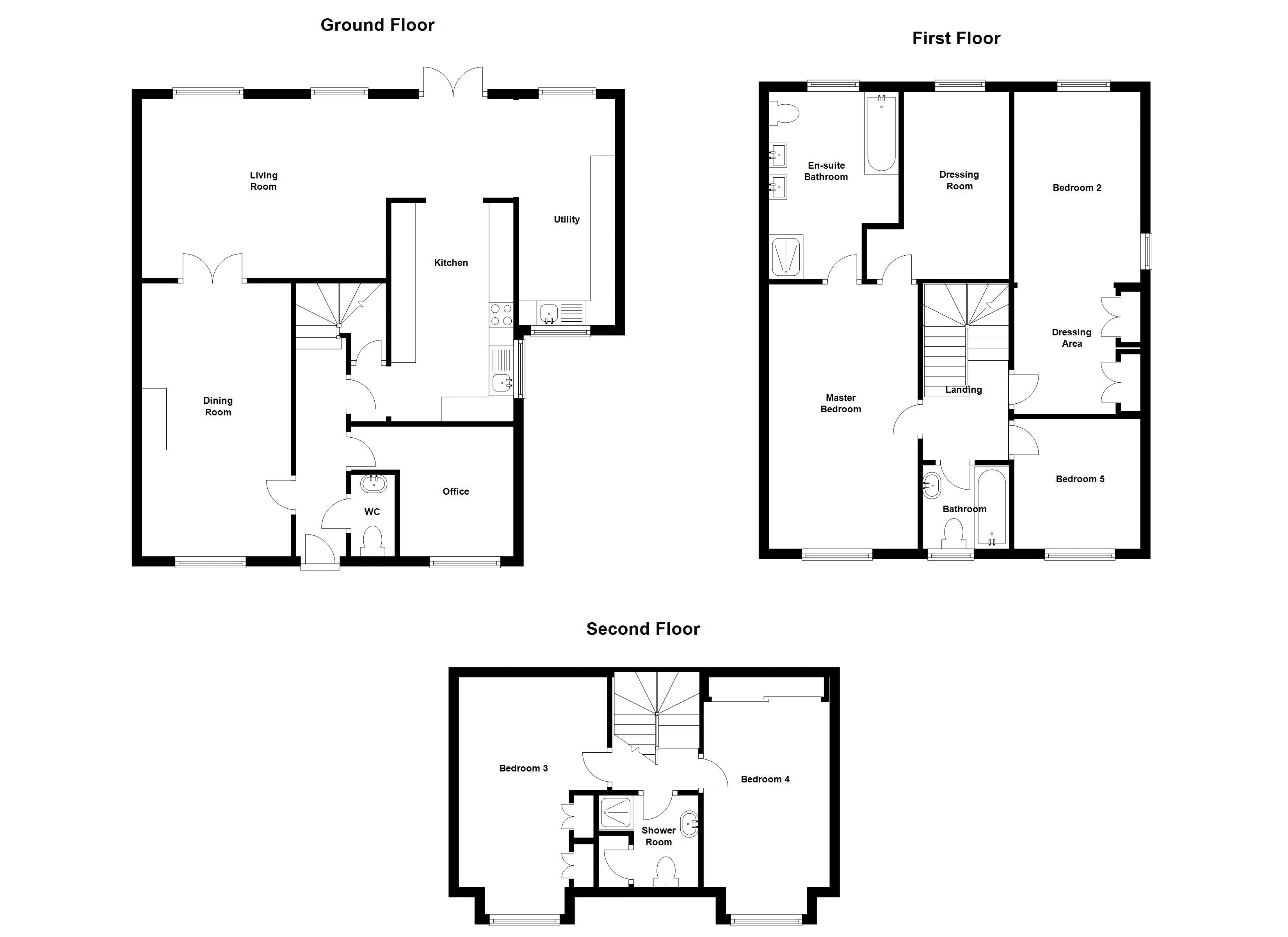 5 Bedrooms Detached house for sale in Field Reeves Walk, Epworth, Doncaster DN9