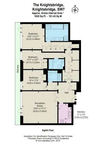 8.05 The Knightsbridge Apartments, London floorplan