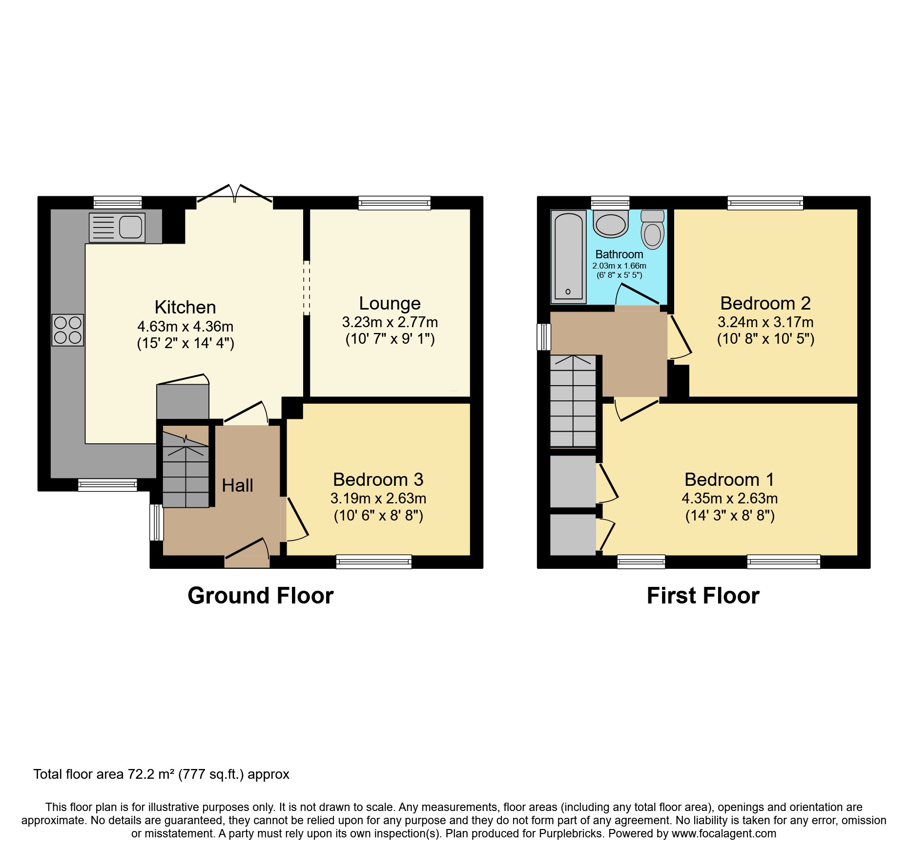 18, St. Davids Road, Colwyn Bay floorplan