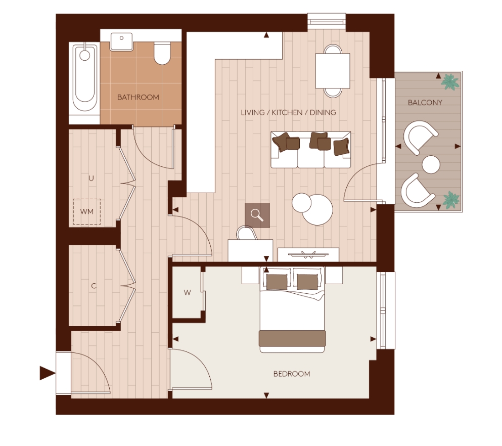 B2-05-03 Arch & Bloom,, Arch & Bloom, Guildford floorplan