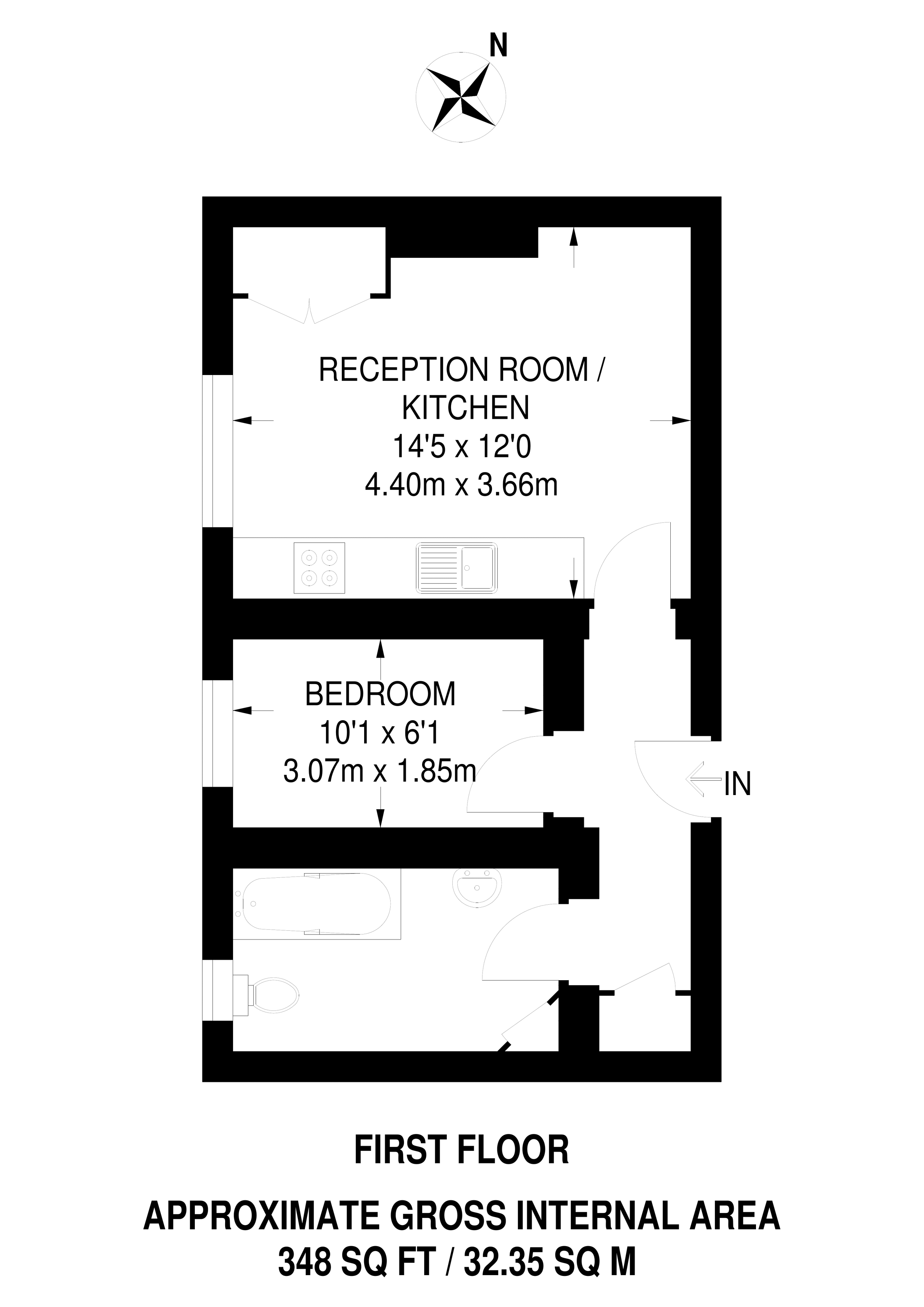 Sussex Gardens, Westminster floorplan