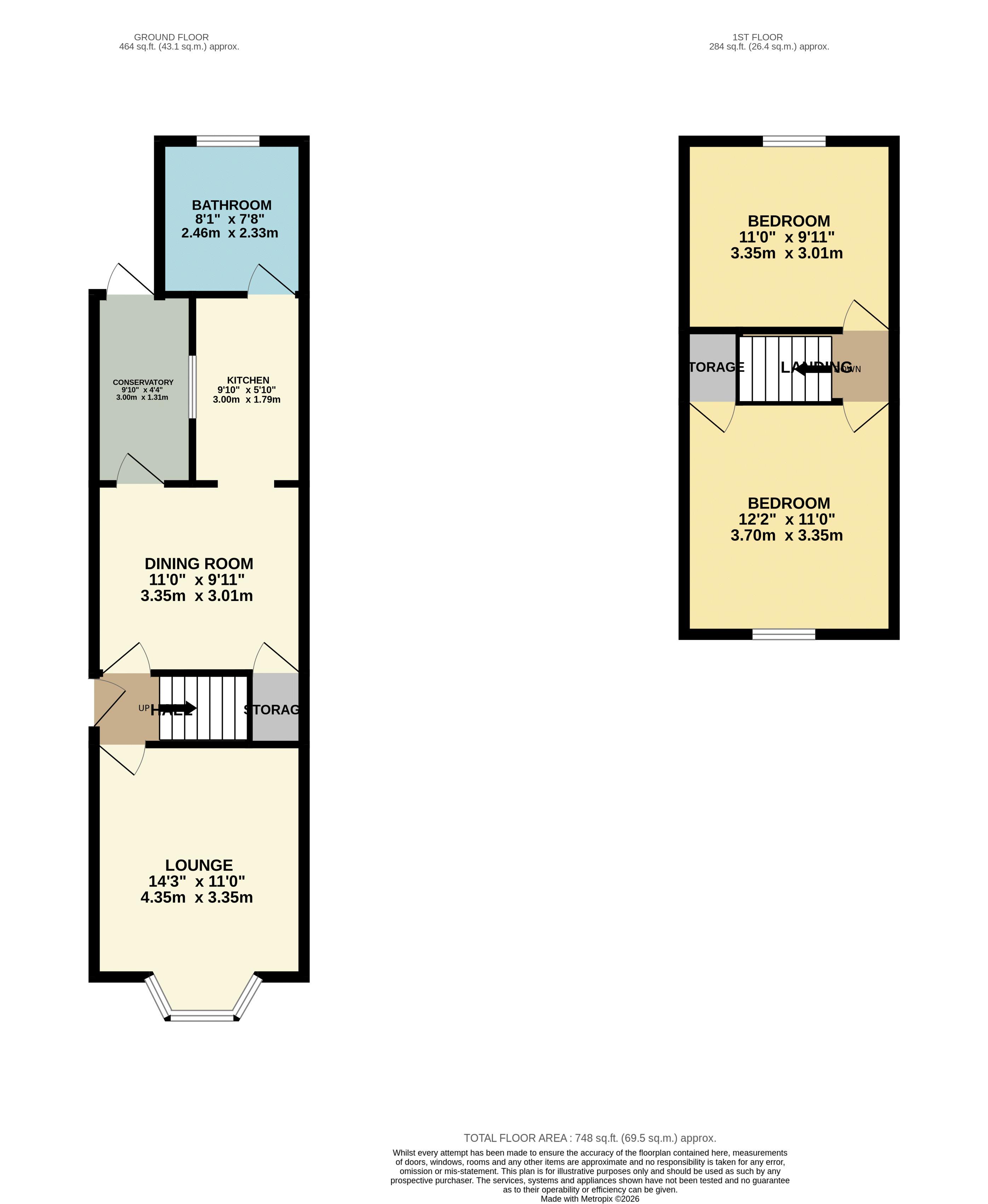 97, Whitley Road, Hoddesdon floorplan
