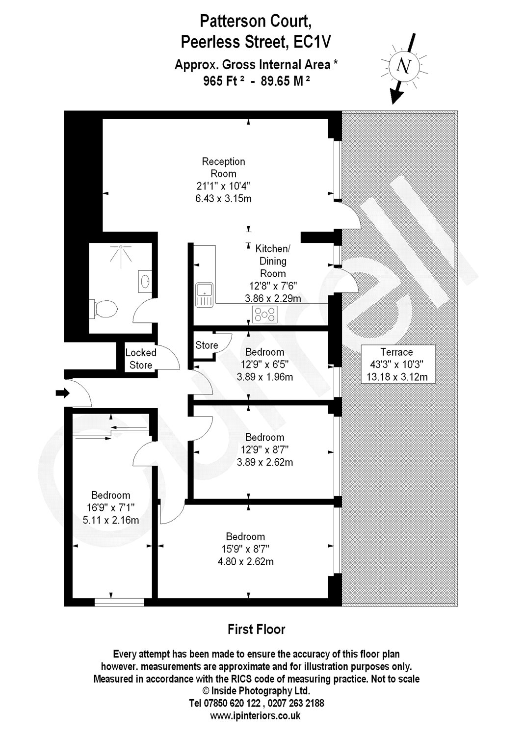 2 Bedrooms Flat to rent in 6 Naoroji Street, Finsbury WC1X
