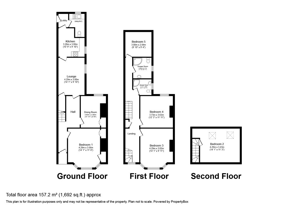 Monthermer Road, Cardiff floorplan