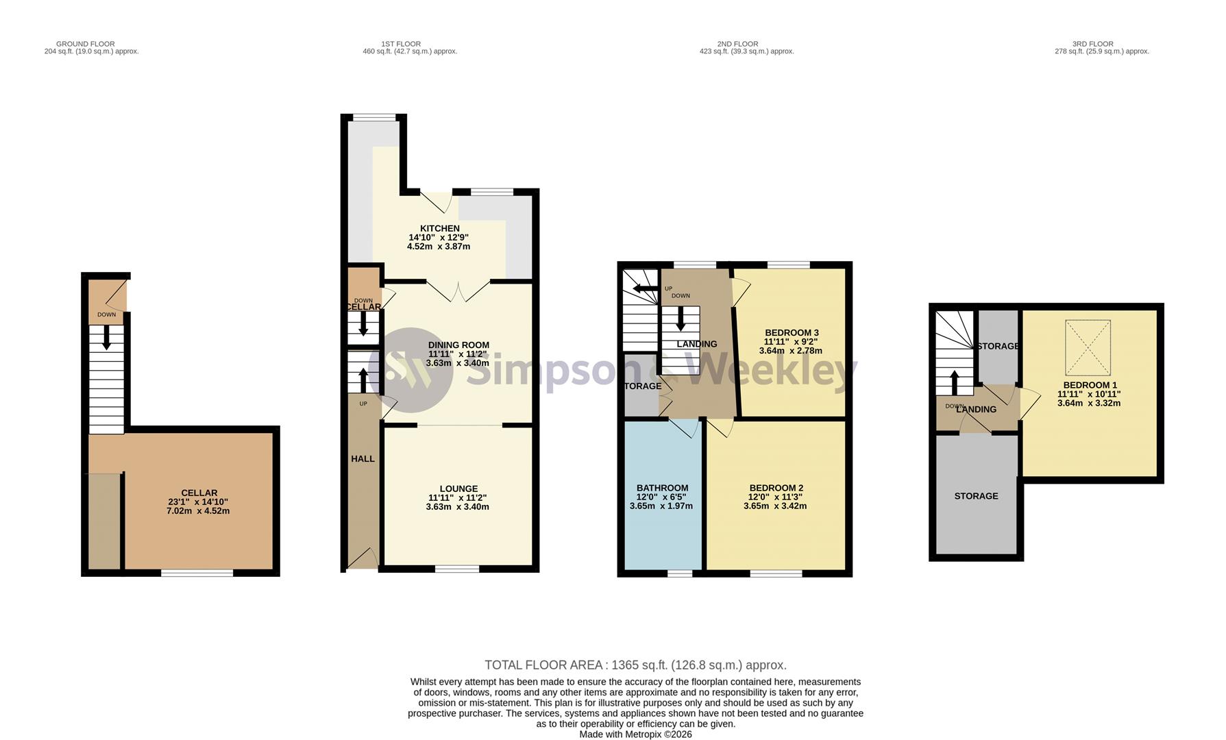 24, Harborough Road, Rushden floorplan