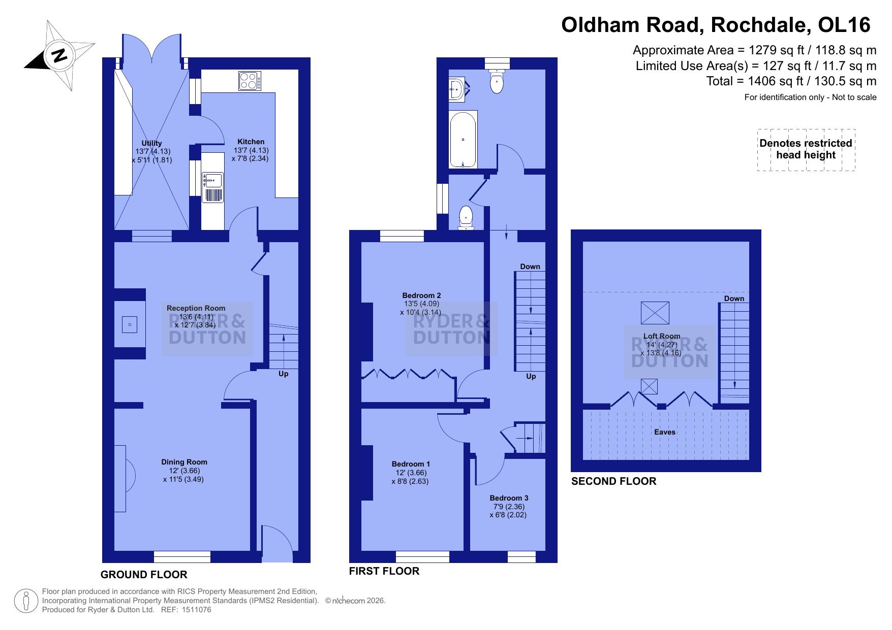 961, Oldham Road, Rochdale floorplan