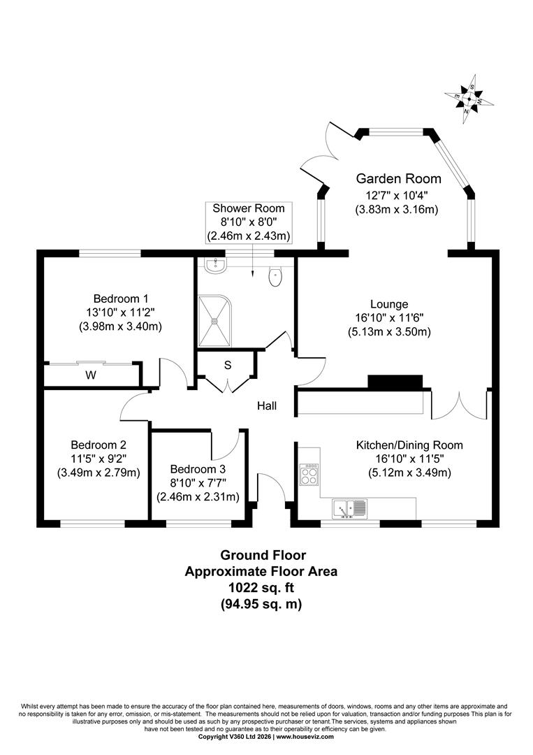 1, Kings Close, Selby floorplan