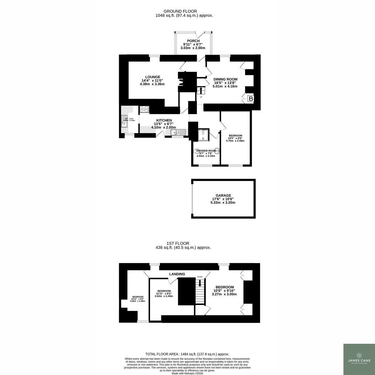 Roswinnick Farmhouse, Three Burrows, Truro floorplan