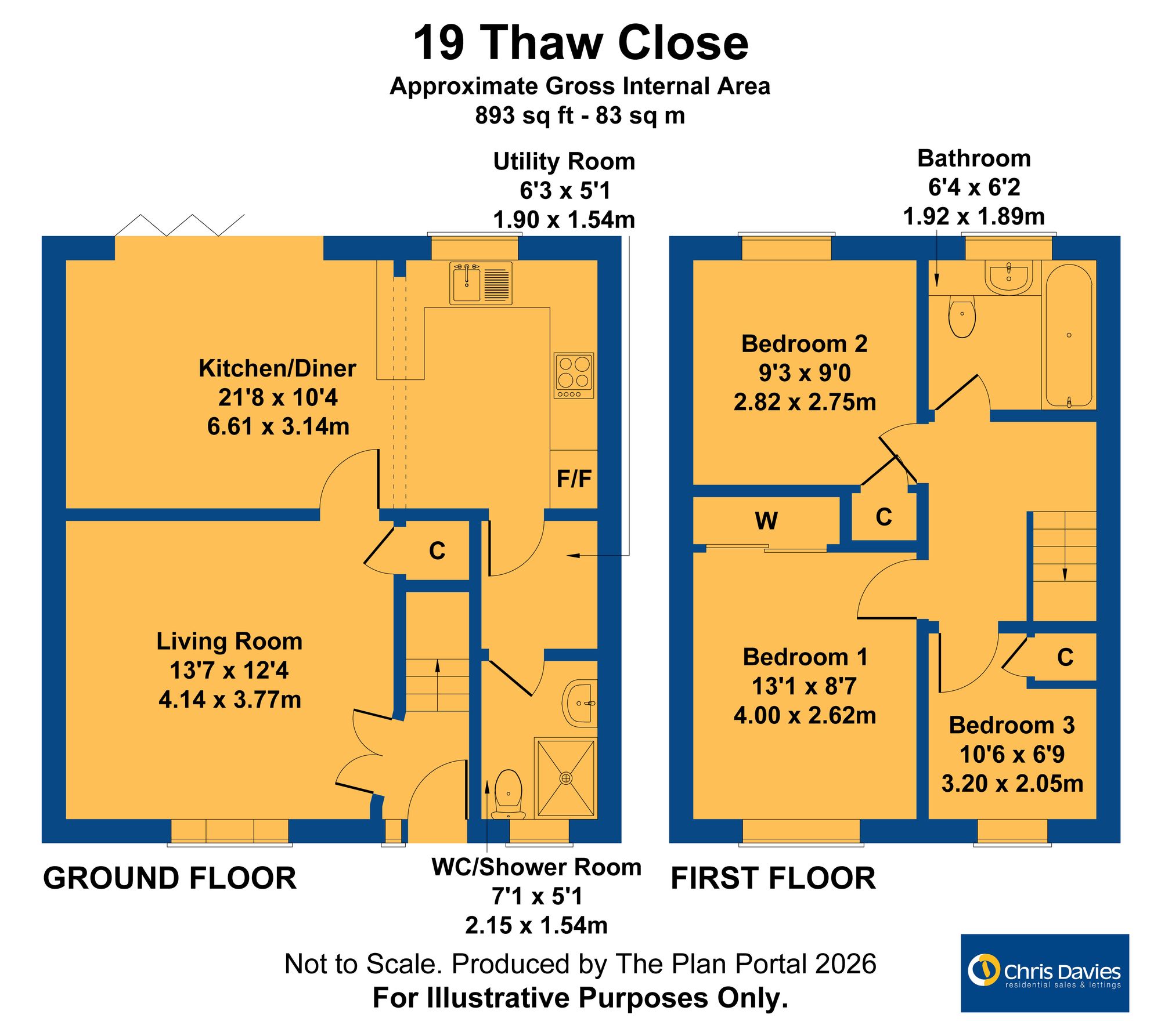 19 Thaw Close, Barry floorplan