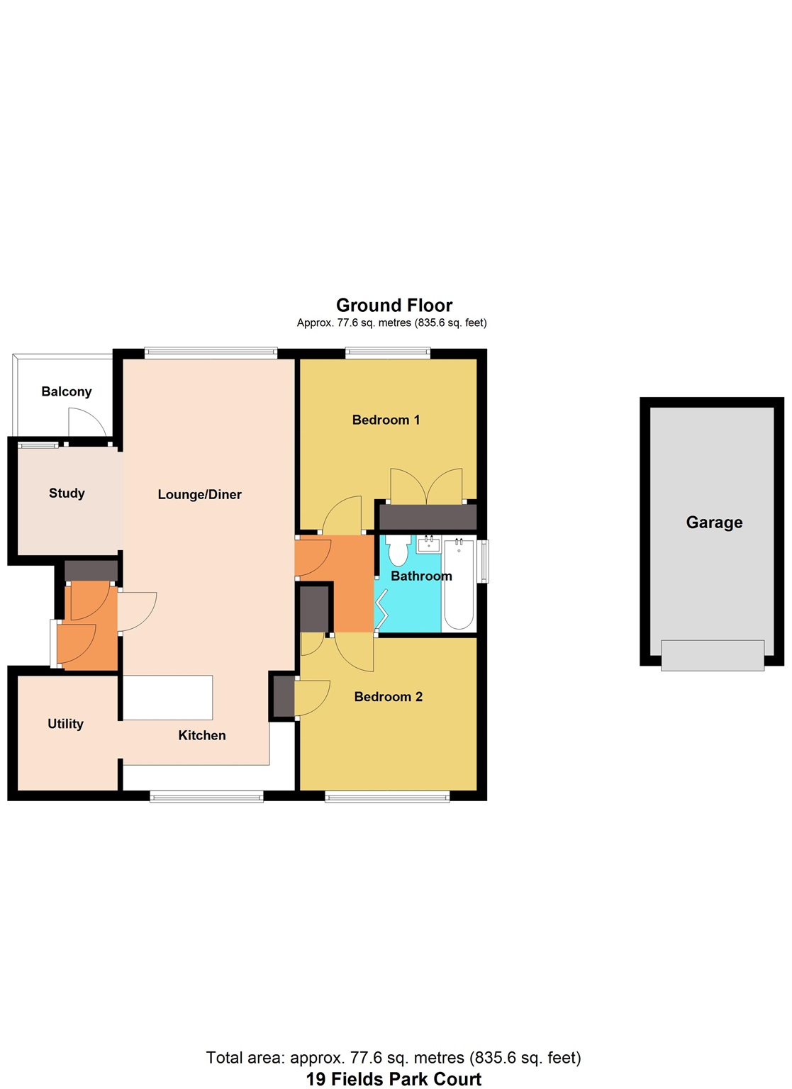 19, Fields Park Court, Newport floorplan