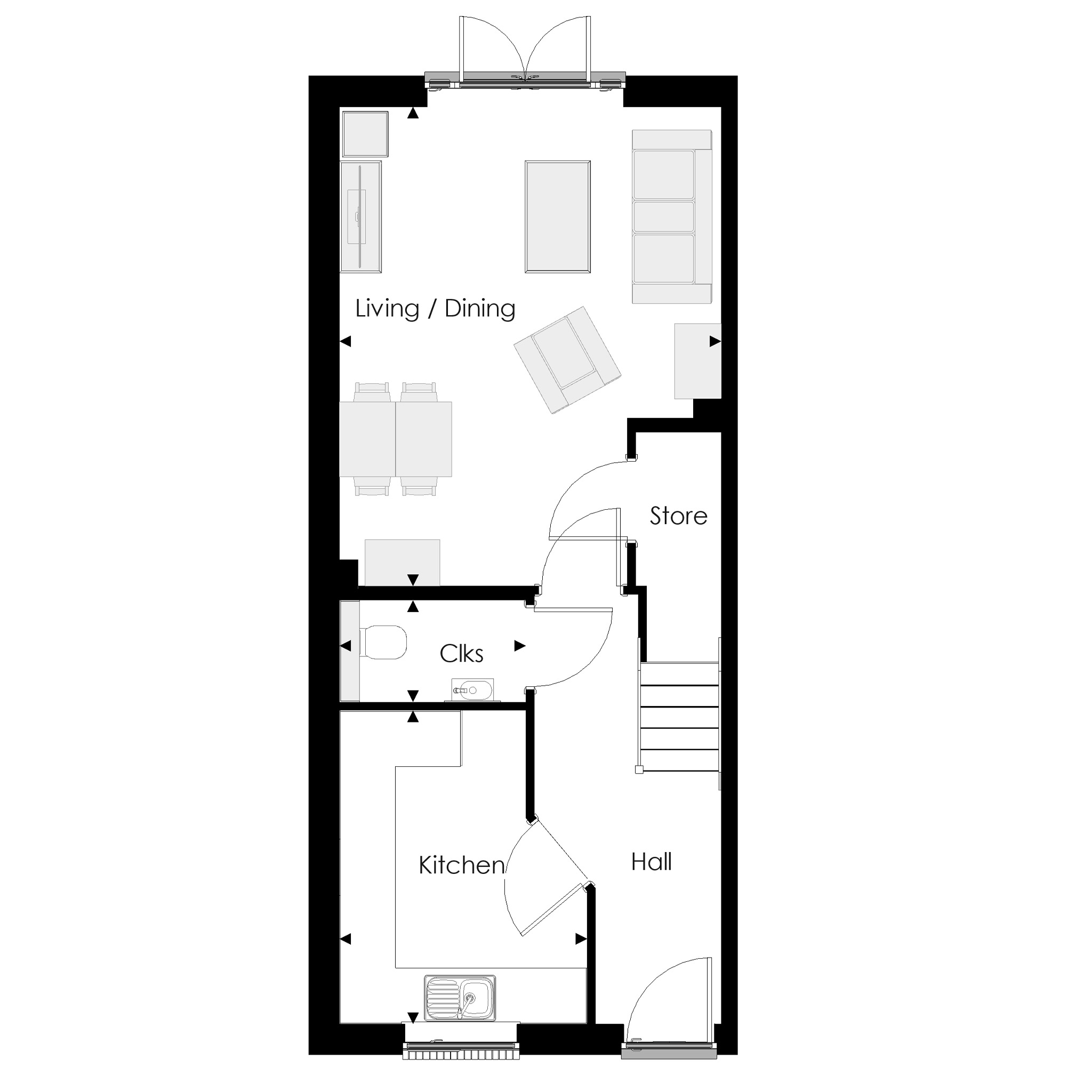 44, Off Evans Way, Witham floorplan
