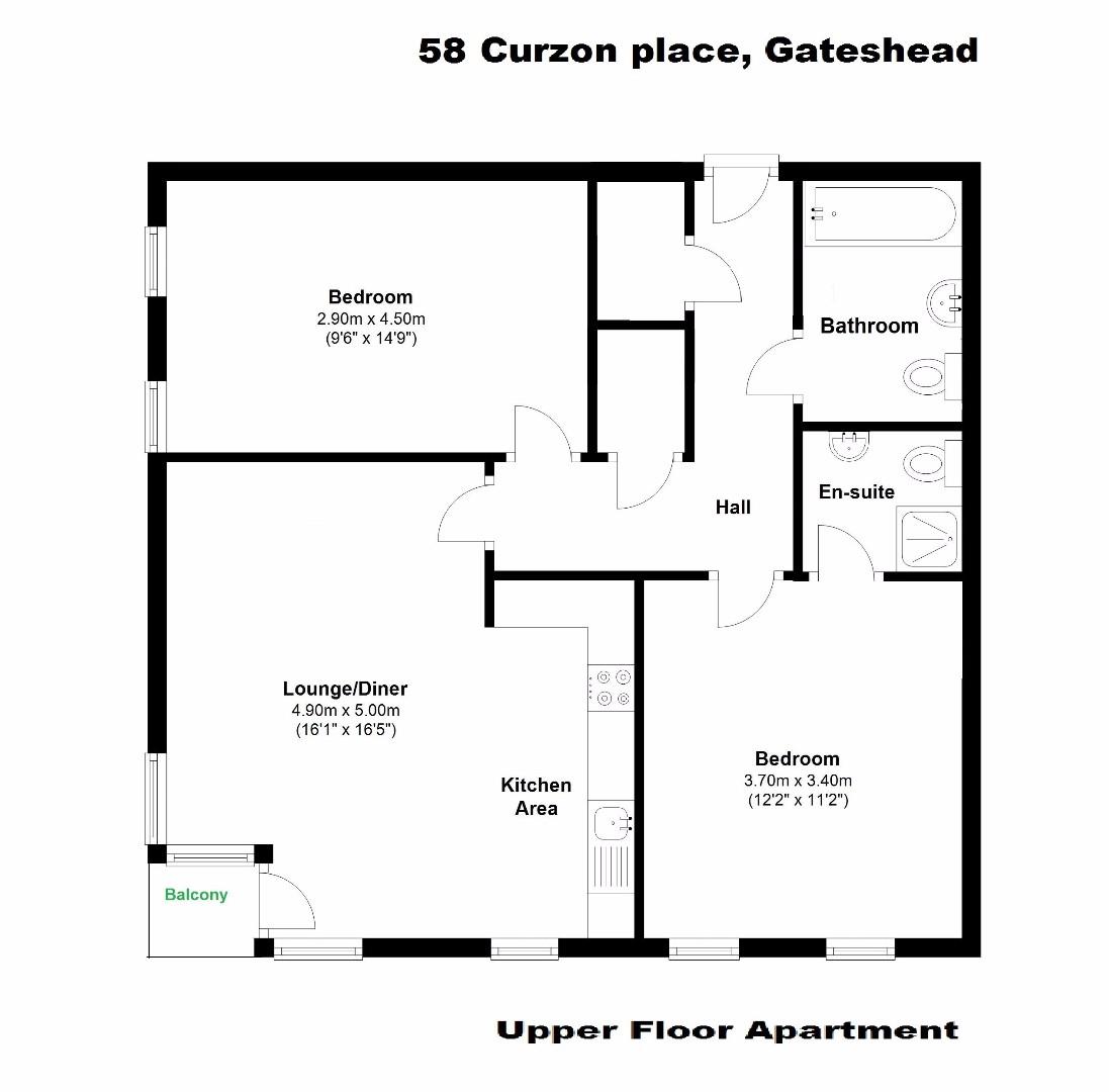 Curzon Place Gateshead Ne8 2 Bedroom Flat To Rent Primelocation