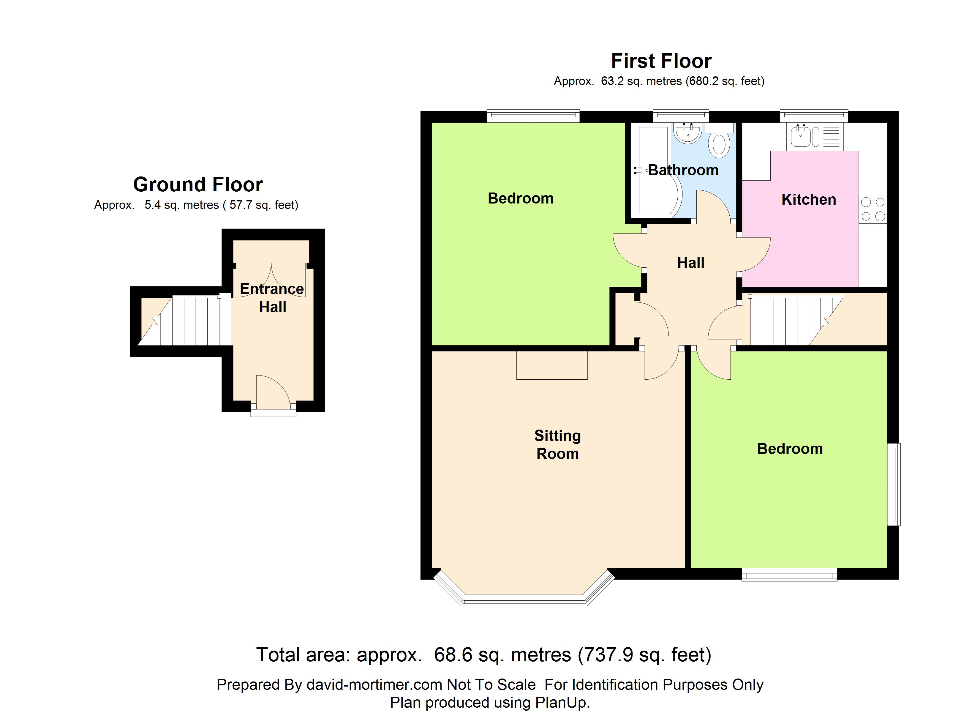 York Crescent, Claydon, Ipswich, Suffolk IP6, 2 bedroom flat for sale