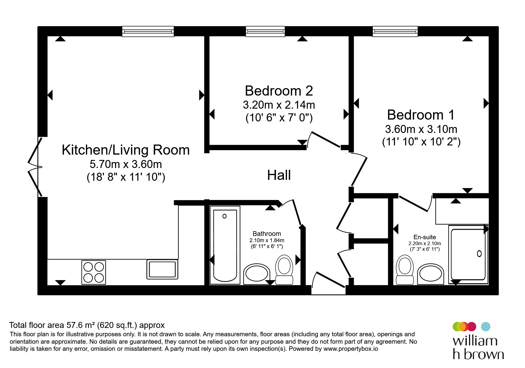 Flat 5, 6, Cobble Close, Loughborough floorplan